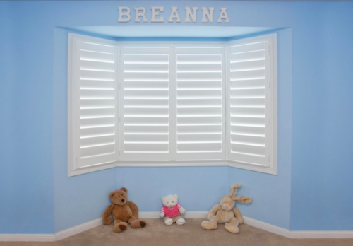 Bay Window Vinyl Shutters
