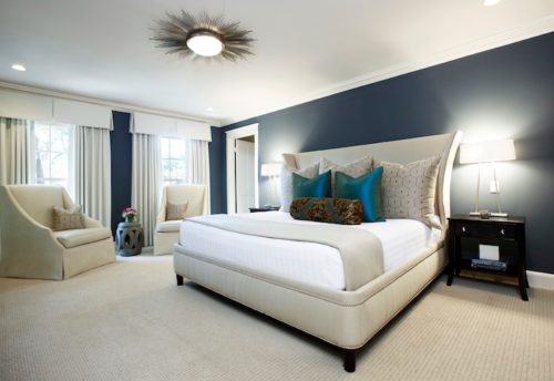 Custom drapery and pillows