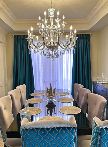 Custom sheers panel drapery