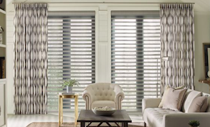 Design studio side panels drapery