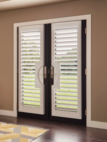 French door vinyl shutters