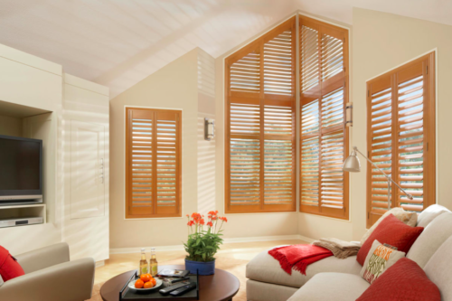 Specialty shape california vinyl shutters
