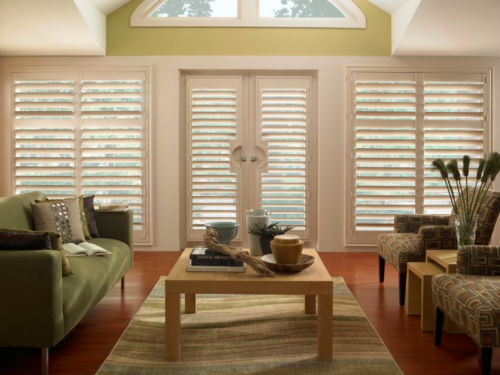 Vinyl shutters french door