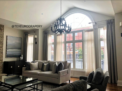 Living room drapery